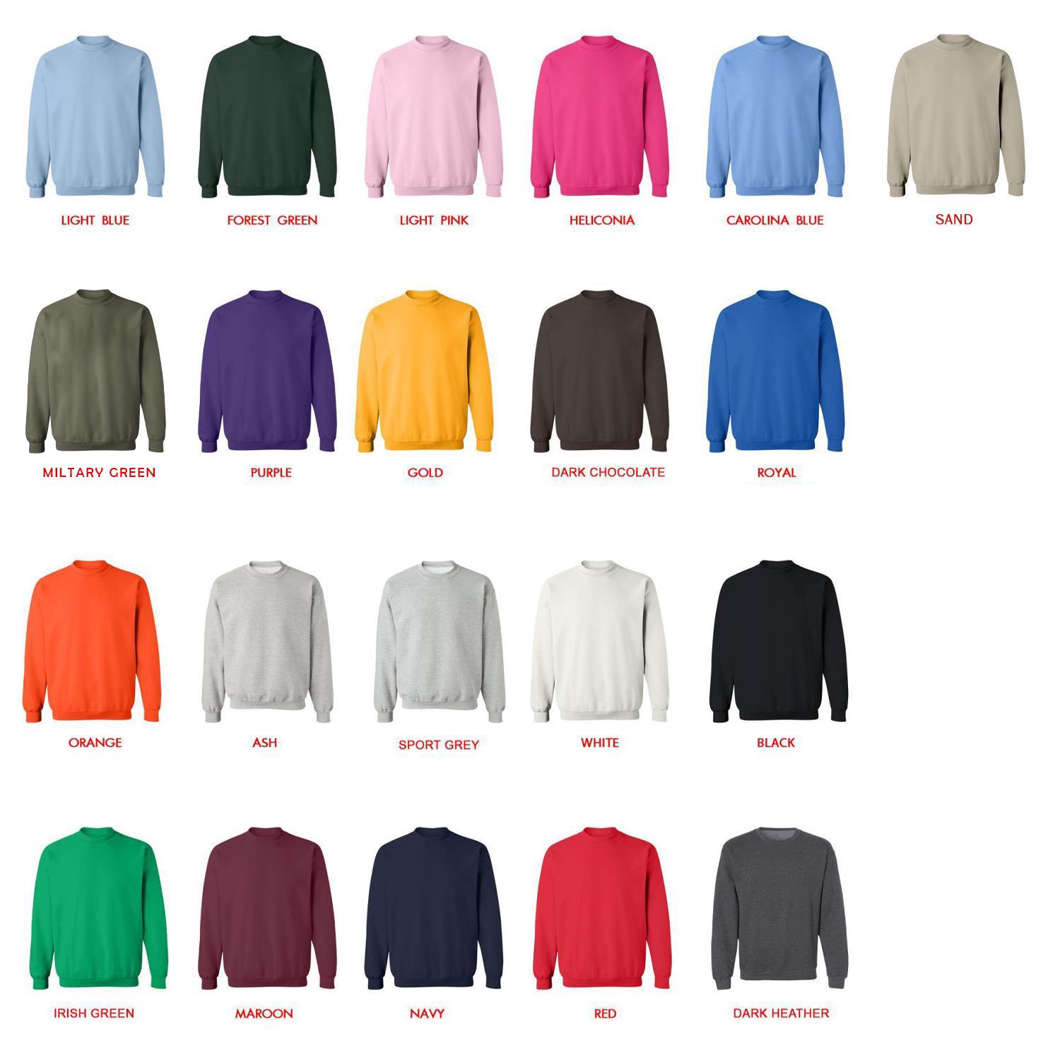 sweatshirt color chart - Eagles Band Store