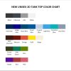 tank top color chart - Eagles Band Store